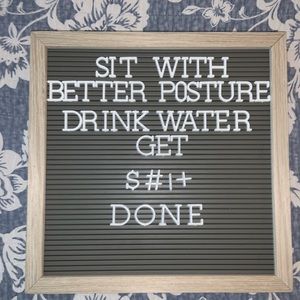 Cubicle Board! ¨̮ Also comes with extra lettering!